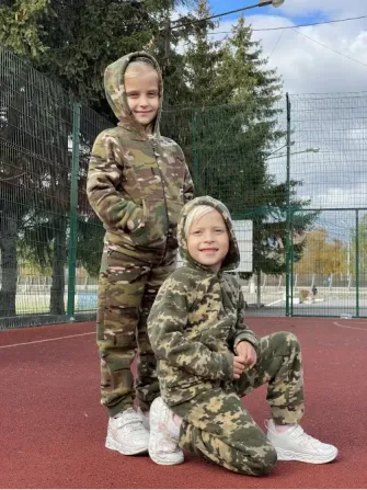 Зимовий флісовий костюм дитячий Піксель Березань - фото 2