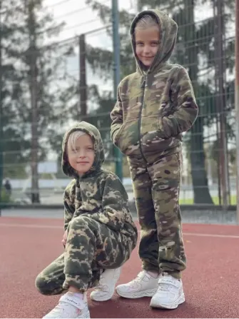 Зимовий флісовий костюм дитячий Піксель Березань - фото 4