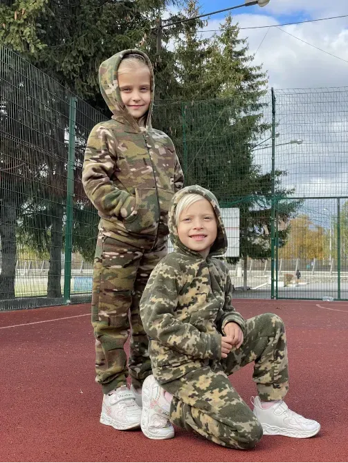 Зимовий флісовий костюм дитячий Піксель Березань - изображение 2