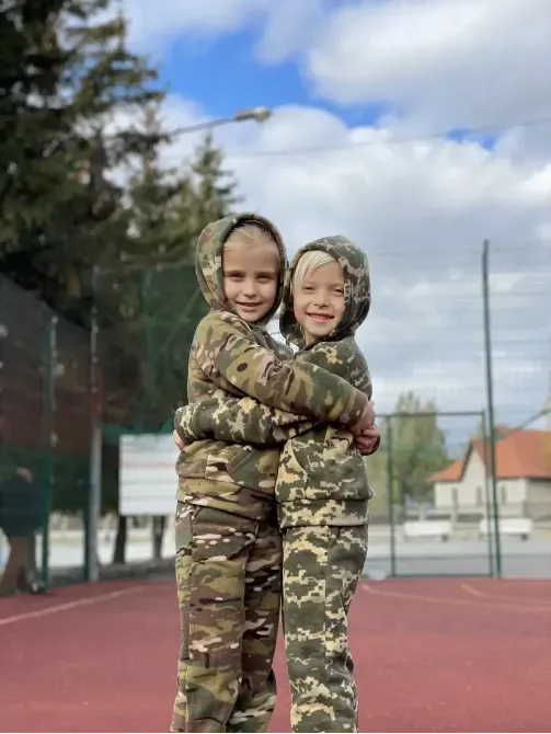 Зимовий флісовий костюм дитячий Піксель Березань - изображение 3