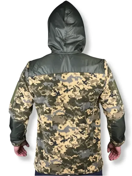 Флісова кофта з капюшоном Піксель Березань - фото 3