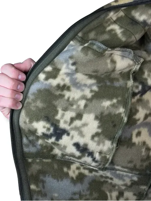 Флісова кофта з капюшоном Піксель Березань - фото 4