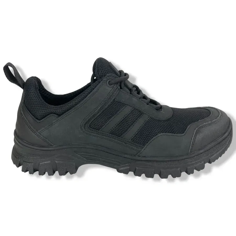 Кросівки літні на гумовій підошві зі збільшеною сіткою Чорні Березань - фото 2