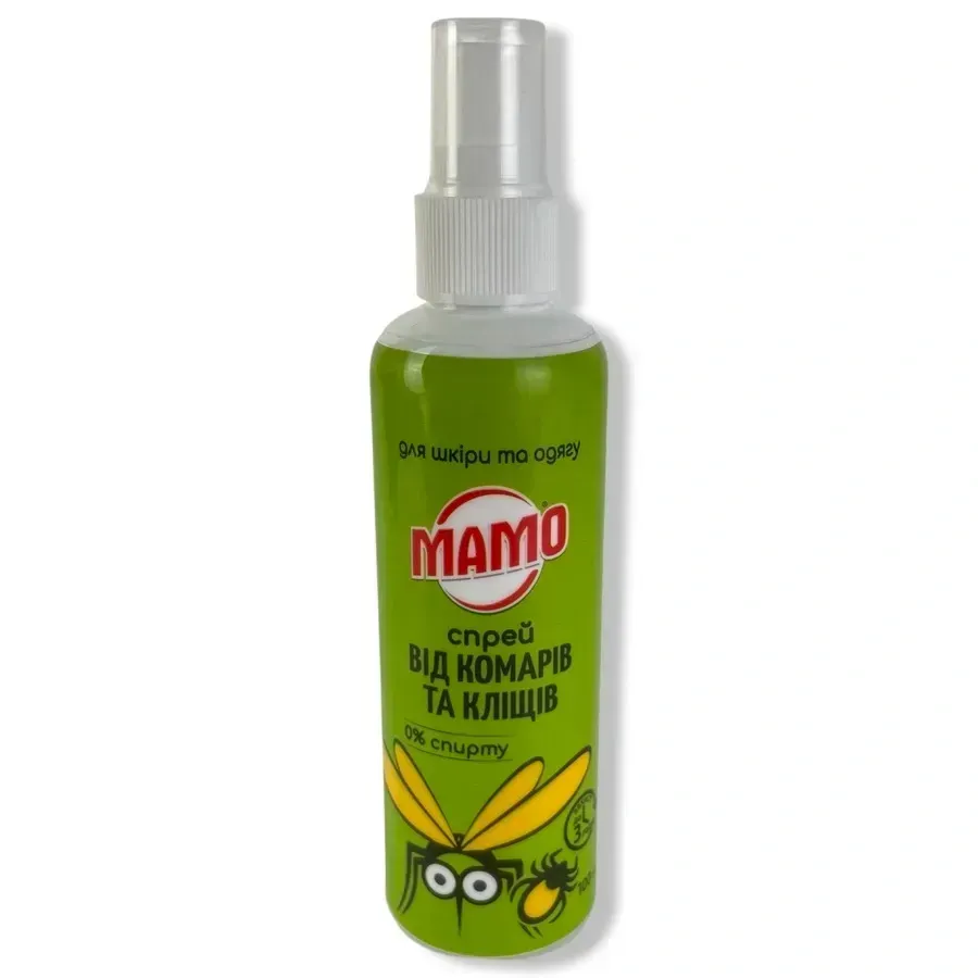 Спрей МАМО від комарів і кліщів безспиртовий 100 мл Березань - фото 1