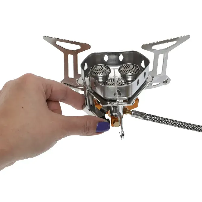 Пальник газовий туристичний з вітрозахистом та зі шлангом під балони KOVAR Березань - фото 3