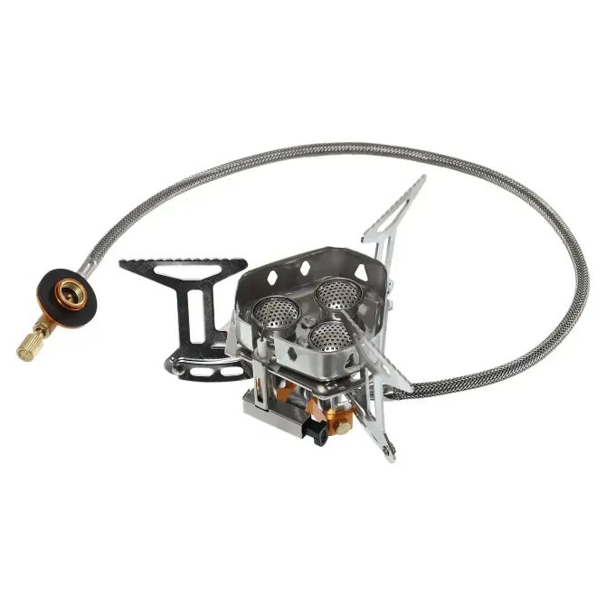 Пальник газовий туристичний з вітрозахистом та зі шлангом під балони KOVAR Березань - фото 1