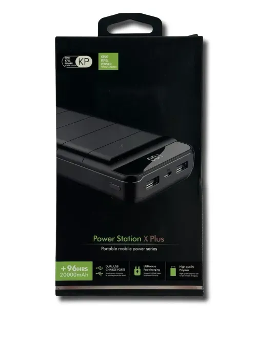 Портативна батарея Power Bank King Power PD22 20000 mAh (Чорний) Березань - фото 1