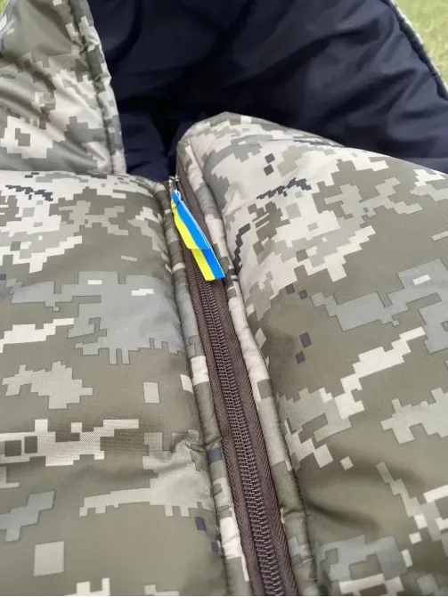 Спальний мішок зимовий (ковдра з капюшоном) Піксель 210 х 73 см Березань - изображение 6