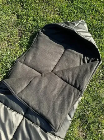 Спальний мішок зимовий з флісом (ковдра з капюшоном) Березань