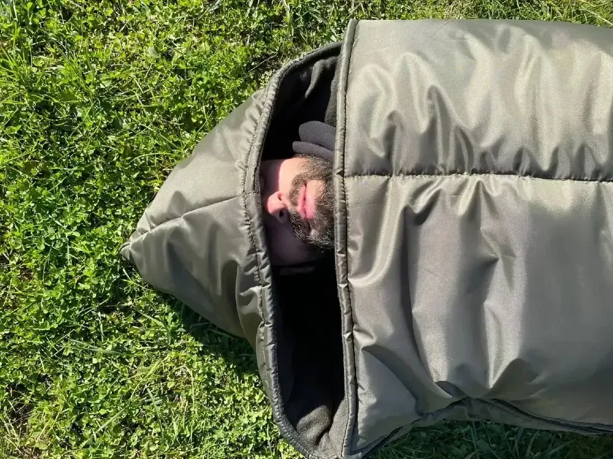 Спальний мішок зимовий з флісом (ковдра з капюшоном) Березань - изображение 5