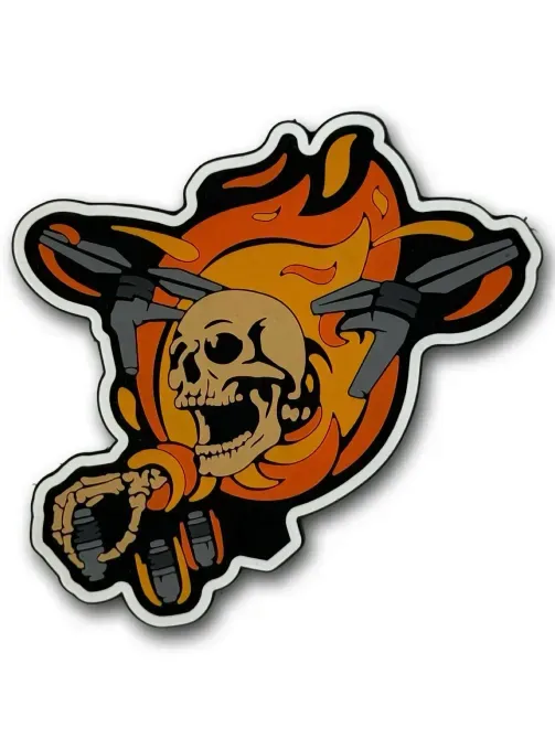 Патч (шеврон) "Череп-Дрон" ПВХ Березань - изображение 1