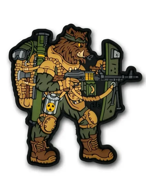 3D Патч (шеврон) "Tactical Wild Boar" ПВХ Березань - фото 1