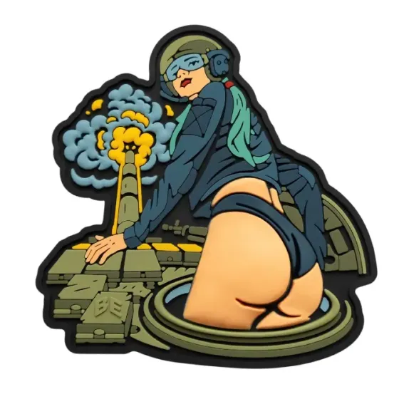 Патч (шеврон) "Tank Girl" ПВХ, 7x8 см Березань