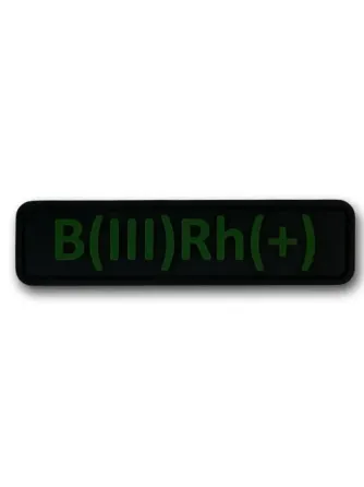 Патч (шеврон) «Група крові B(III) Rh+» ПВХ Березань