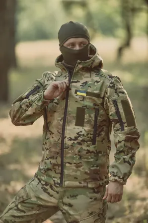 Демісезонна куртка "KORDAX" Genesis Soft Shel, мультикам Тернівка - фото 1