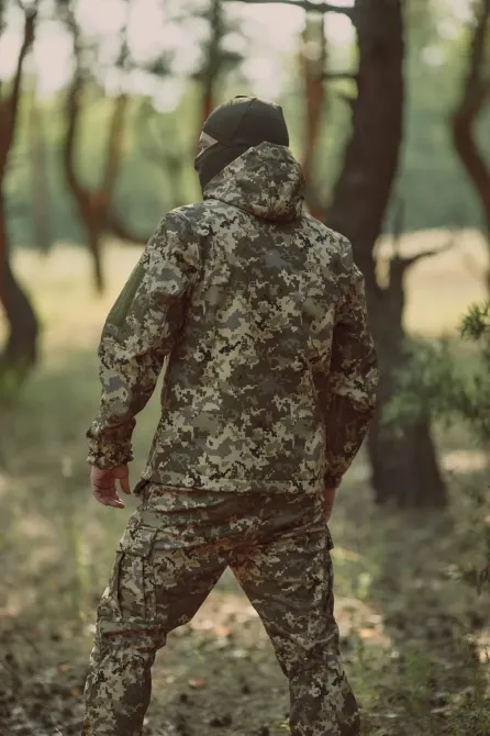 Демісезонна куртка "KORDAX" Genesis Soft Shel, піксель Тернівка - фото 2