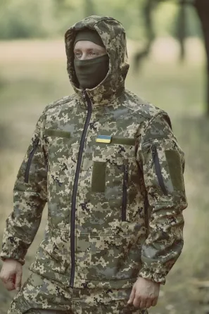 Зимова куртка "KORDAX" Soft Shel Genesis Active, піксель Тернівка