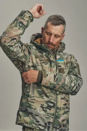 Зимова куртка "KORDAX" X-Ultra Soft Shell 3 в 1, мультикам Тернівка