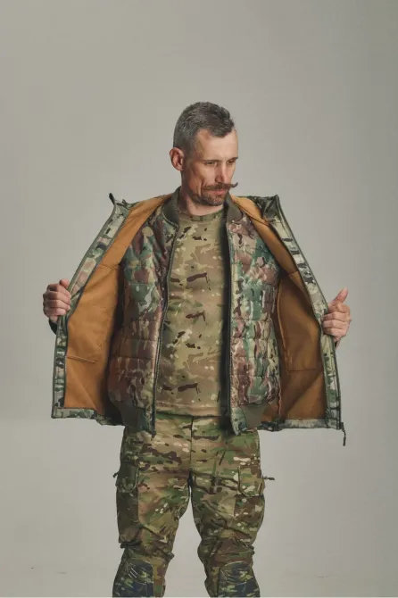 Зимова куртка "KORDAX" X-Ultra Soft Shell 3 в 1, мультикам Тернівка - фото 6