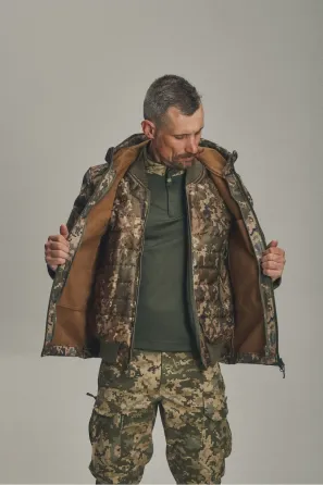 Зимова куртка "KORDAX" X-Ultra Soft Shell 3 в 1, піксель Тернівка