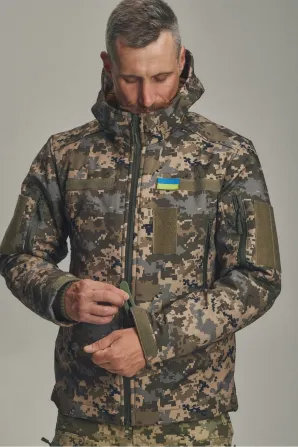 Зимова куртка "KORDAX" X-Ultra Soft Shell 3 в 1, піксель Тернівка - фото 1