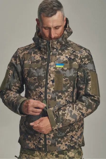 Зимова куртка "KORDAX" X-Ultra Soft Shell 3 в 1, піксель Тернівка - фото 1