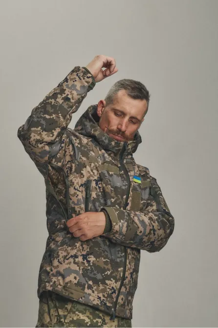 Зимова куртка "KORDAX" X-Ultra Soft Shell 3 в 1, піксель Тернівка - фото 3