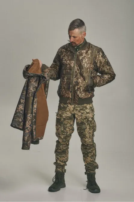 Зимова куртка "KORDAX" X-Ultra Soft Shell 3 в 1, піксель Тернівка - фото 7