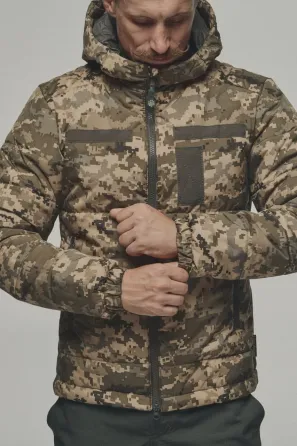 Зимова куртка "KORDAX" мембранна Termoloft/Omni-Heat, піксель Тернівка