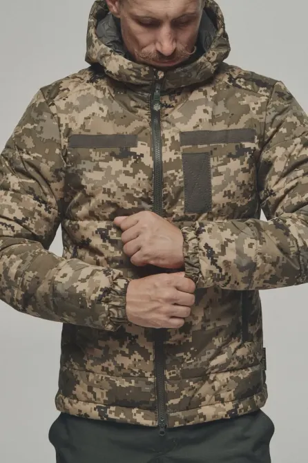 Зимова куртка "KORDAX" мембранна Termoloft/Omni-Heat, піксель Тернівка - фото 2