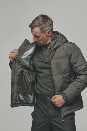 Зимова куртка "KORDAX" мембранна Termoloft/Omni-Heat, Рейнджер Грін (Хакі) Тернівка