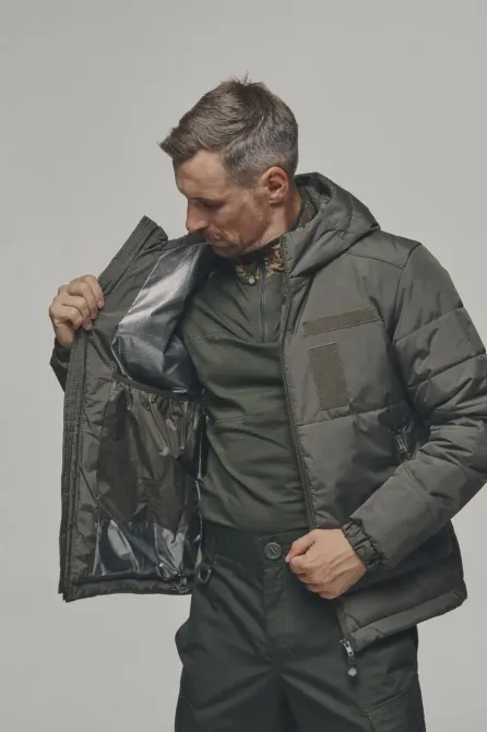 Зимова куртка "KORDAX" мембранна Termoloft/Omni-Heat, Рейнджер Грін (Хакі) Тернівка - фото 2