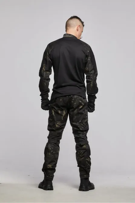 Тактична термо сорочка UBACS "KORDAX" Biflex Чорний Мультикам Тернівка - фото 2