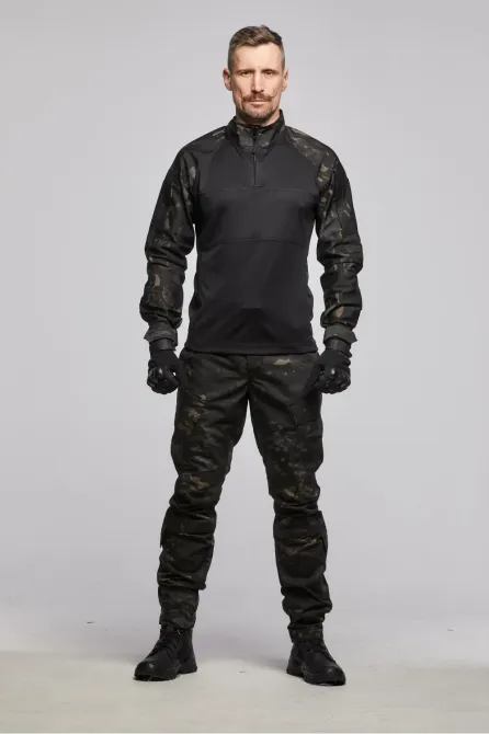 Тактична термо сорочка UBACS "KORDAX" Biflex Чорний Мультикам Тернівка - фото 1