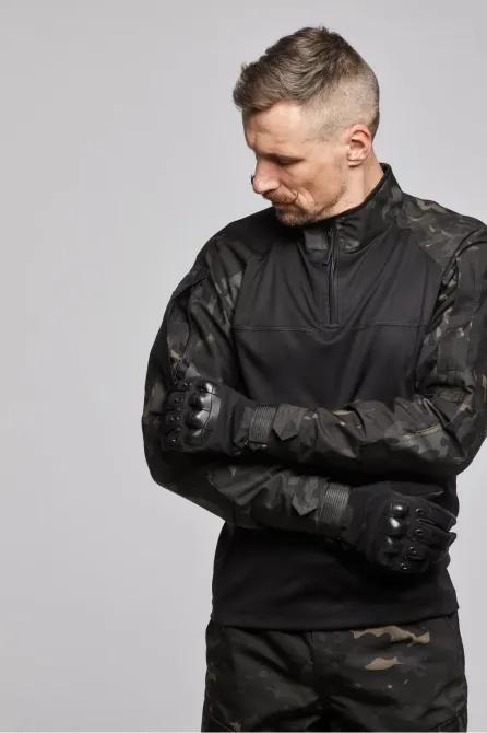 Тактична термо сорочка UBACS "KORDAX" Biflex Чорний Мультикам Тернівка - фото 4