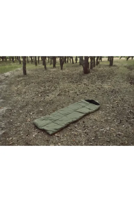 Спальний мішок KORDAX "70" зимовий з флісом, Хакі Тернівка - фото 1