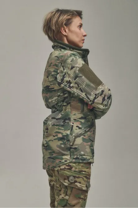 Зимова жіноча куртка KORDAX Soft Shell 2 в 1 мультикам Тернівка - фото 3