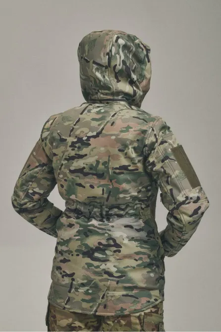 Зимова жіноча куртка KORDAX Soft Shell 2 в 1 мультикам Тернівка - фото 7