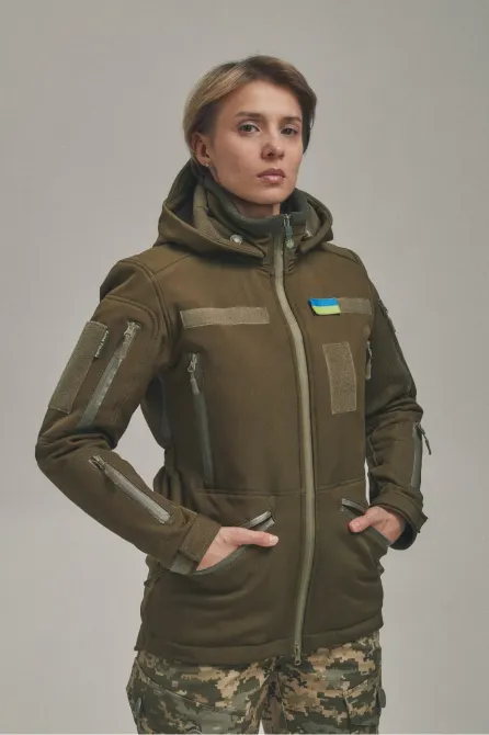 Зимова жіноча куртка KORDAX Soft Shell 2 в 1 хакі Тернівка - фото 1