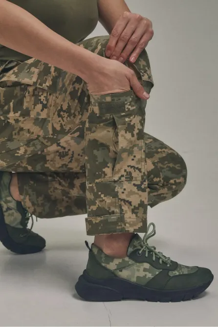 Тактичні штани KORDAX жіночі з корсетом, піксель Тернівка - фото 5