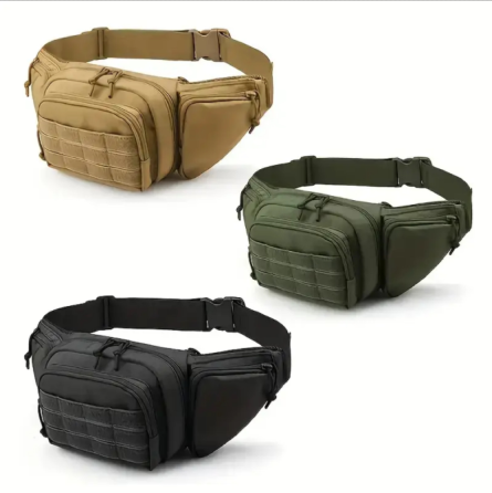 Тактична нагрудна поясна сумка бананка ARMORBAG чорна, олива і койот на пояс з MOLLE Павлоград