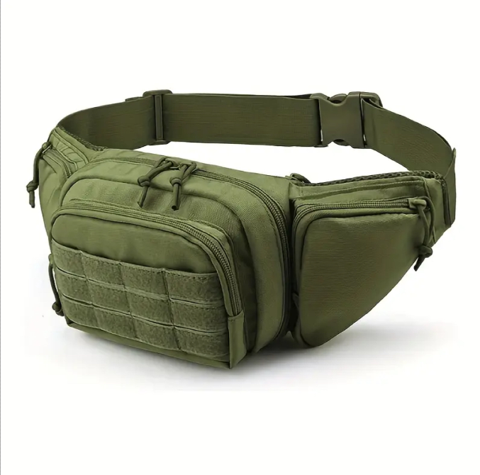 Тактична нагрудна поясна сумка бананка ARMORBAG чорна, олива і койот на пояс з MOLLE Павлоград - фото 8