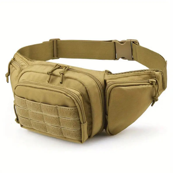 Тактична нагрудна поясна сумка бананка ARMORBAG чорна, олива і койот на пояс з MOLLE Павлоград - фото 7