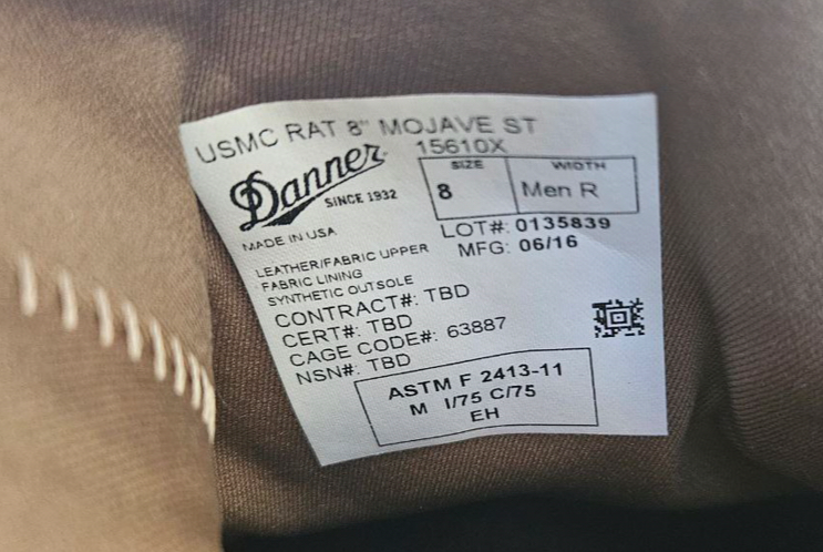 Берці Danner USMC RAT Mojave ST 15610X. Розмір 41 Київ - фото 7