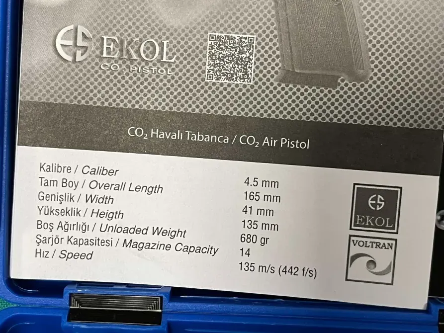 Пістолет пневматичний EKOL ES P66C 4.5mm чорний Львів - фото 6