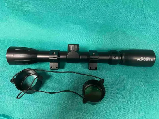 Оптичний приціл KonusFire 3-9x32 з кільцями 11мм Львів