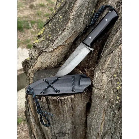 Ніж Помічник Black туристичний ручна робота сталь 65г Харків