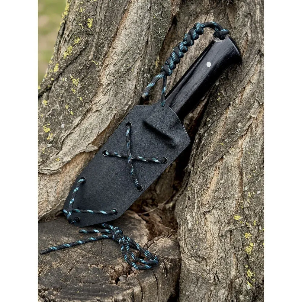 Ніж Помічник Black туристичний ручна робота сталь 65г Харків - фото 4