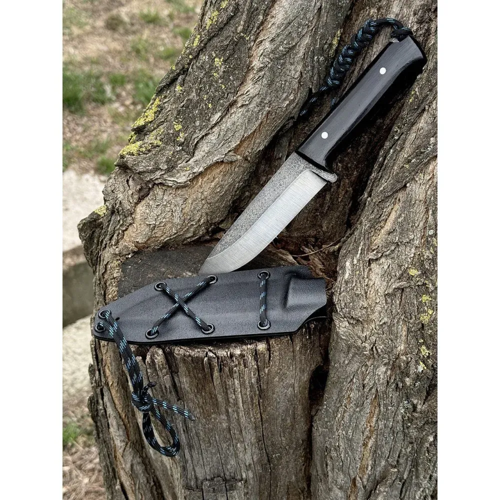 Ніж Помічник Black туристичний ручна робота сталь 65г Харків - фото 3