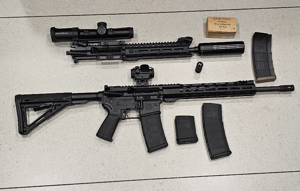 Продам карабин в сборе, в отличном состоянии, практически новый. Настрел с 223 порядка 50 патронов, Одеса - фото 1